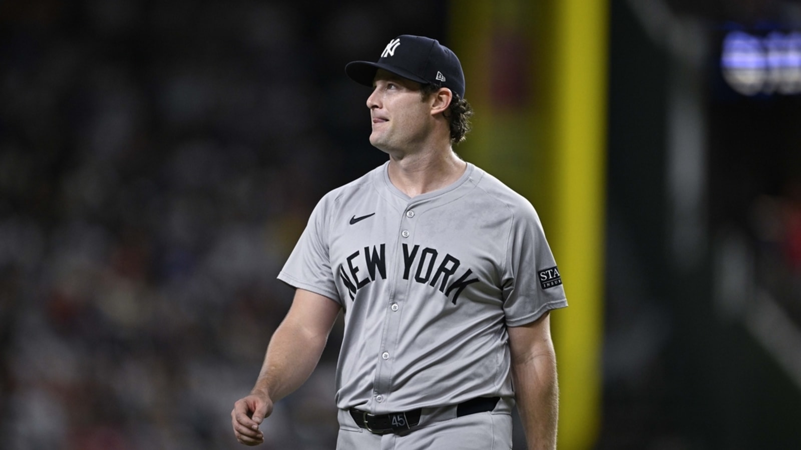 Yankees ace Gerrit Cole leaves start with right calf ‘cramp’