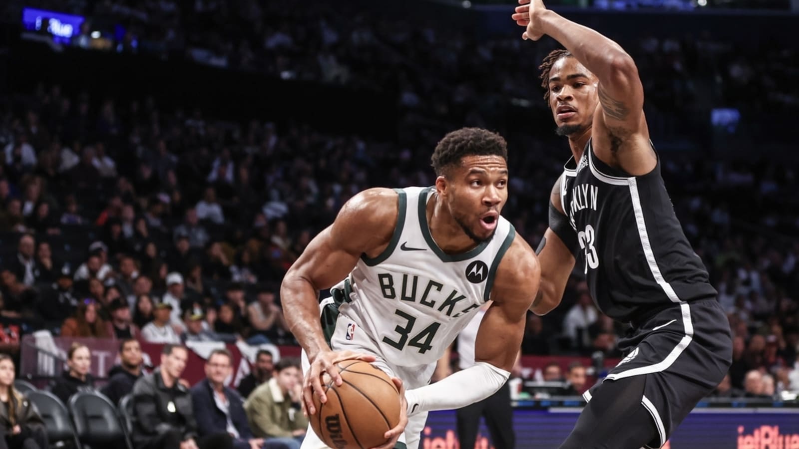Nets avoid 0-3 with controlling win against Bucks