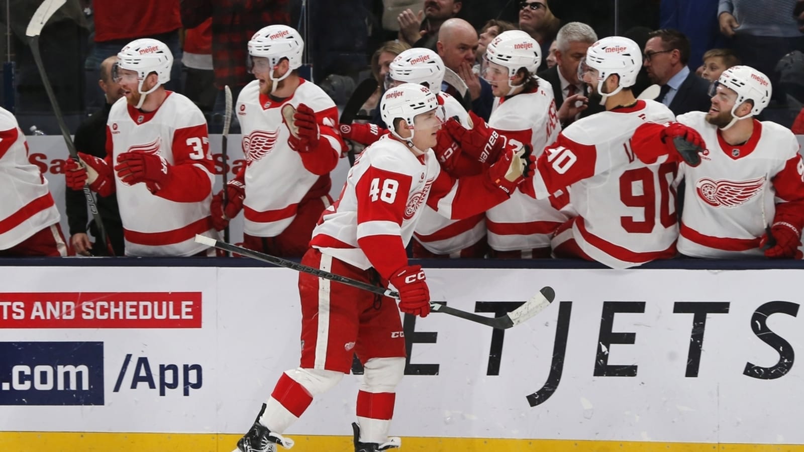 Red Wings ride momentum into matchup with NHL-best Jets