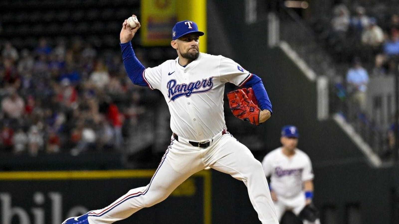 Nathan Eovaldi exits with injury, but Rangers still blank Nats