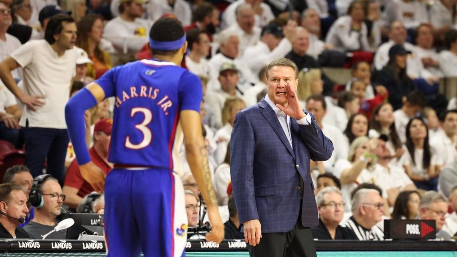 No. 8 Kansas heads to Kansas State to face struggling Wildcats