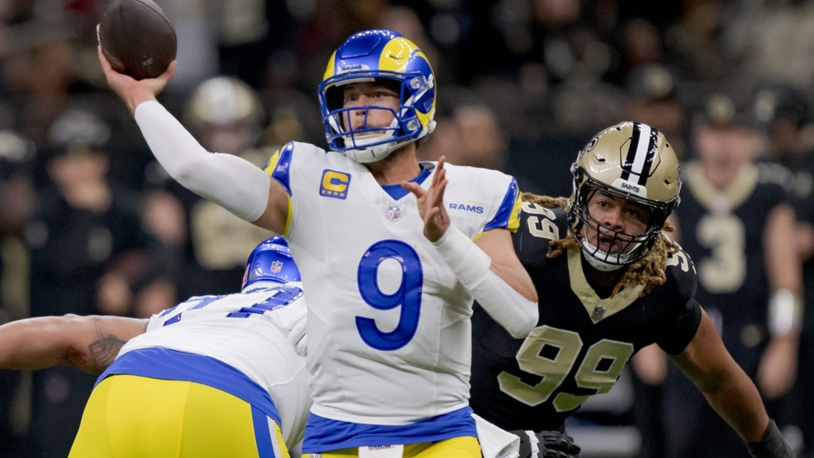 Rams shake off slow start, slide past Saints