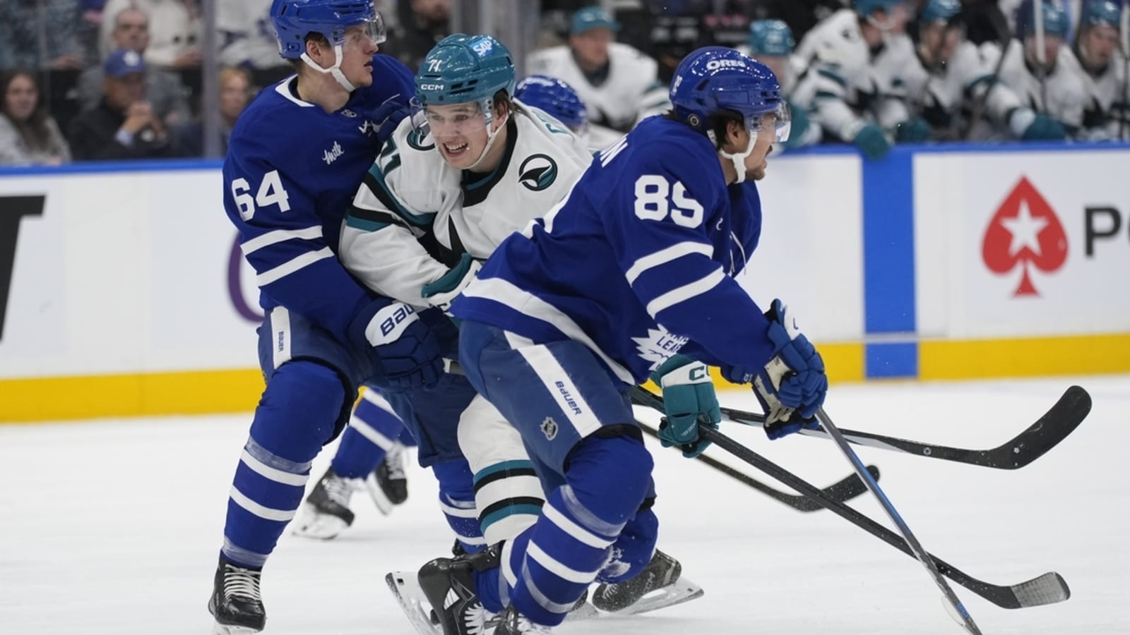 Fabian Zetterlund&#39;s shootout goal lifts Sharks over Maple Leafs
