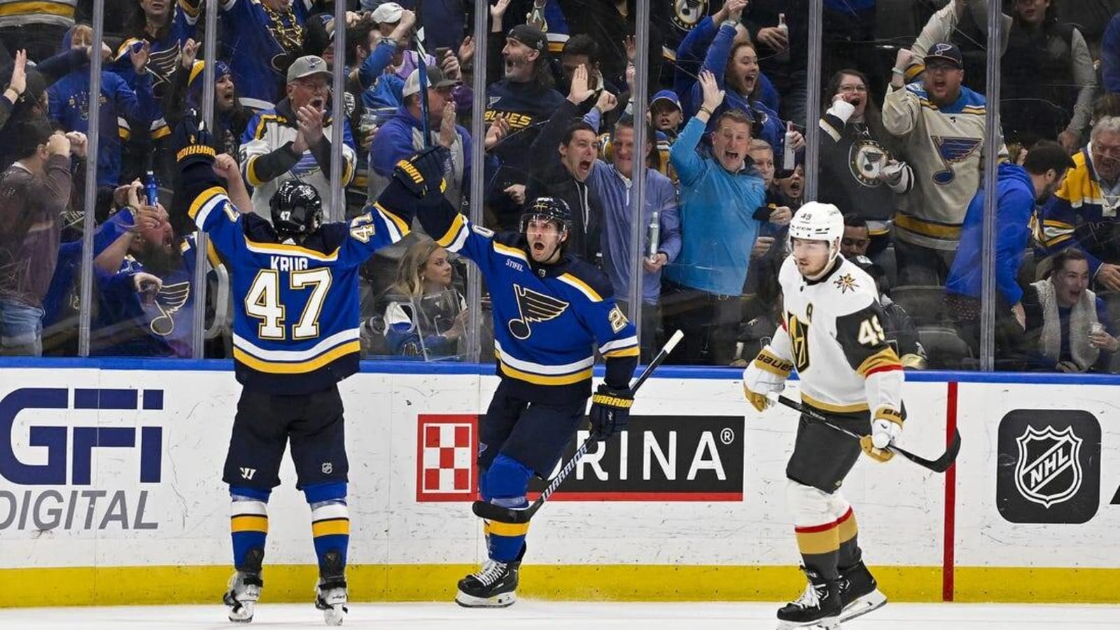 Trying to stay alive in playoff race, Blues face struggling Sharks