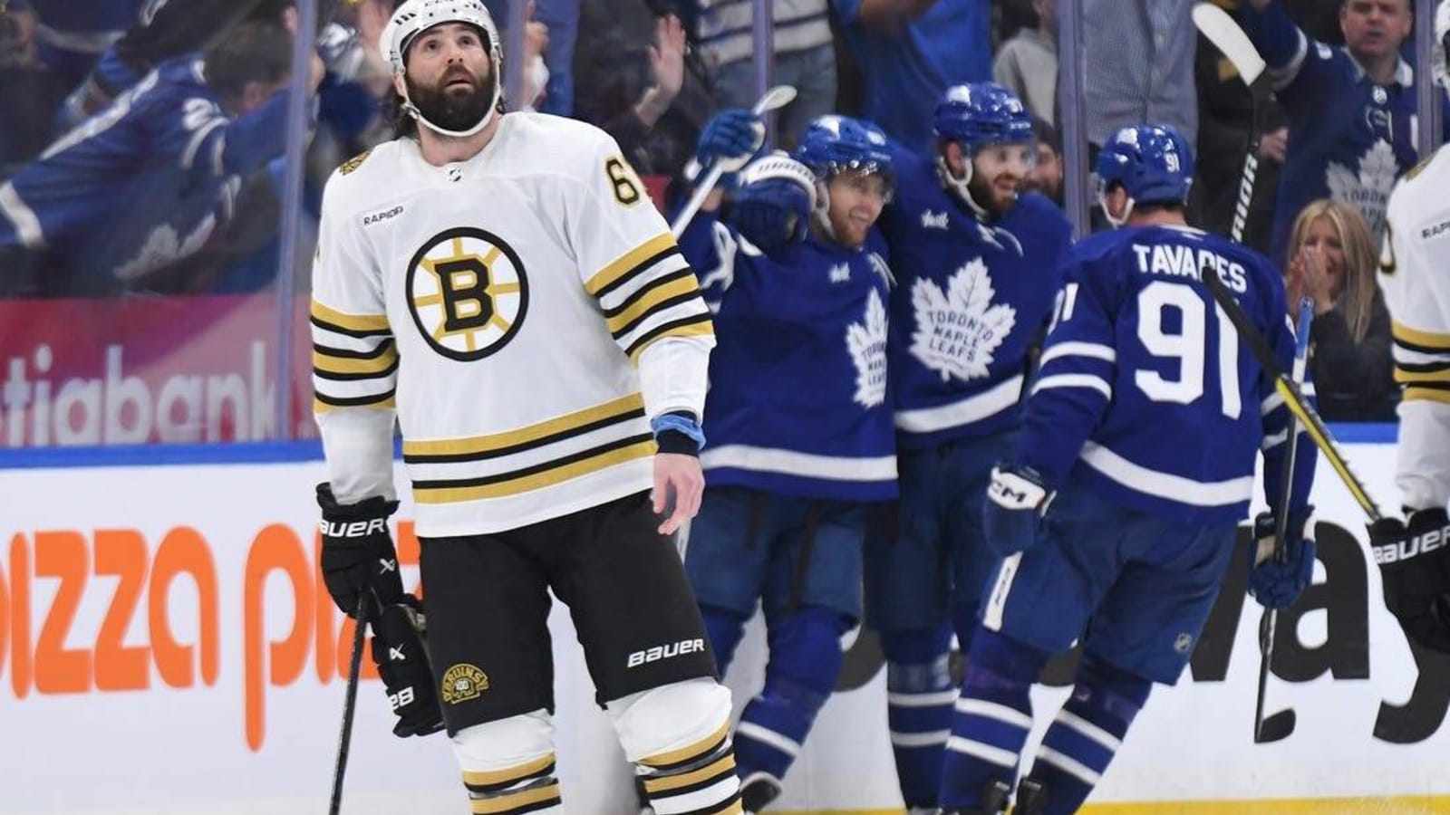 Maple Leafs try to complete comeback against stumbling Bruins