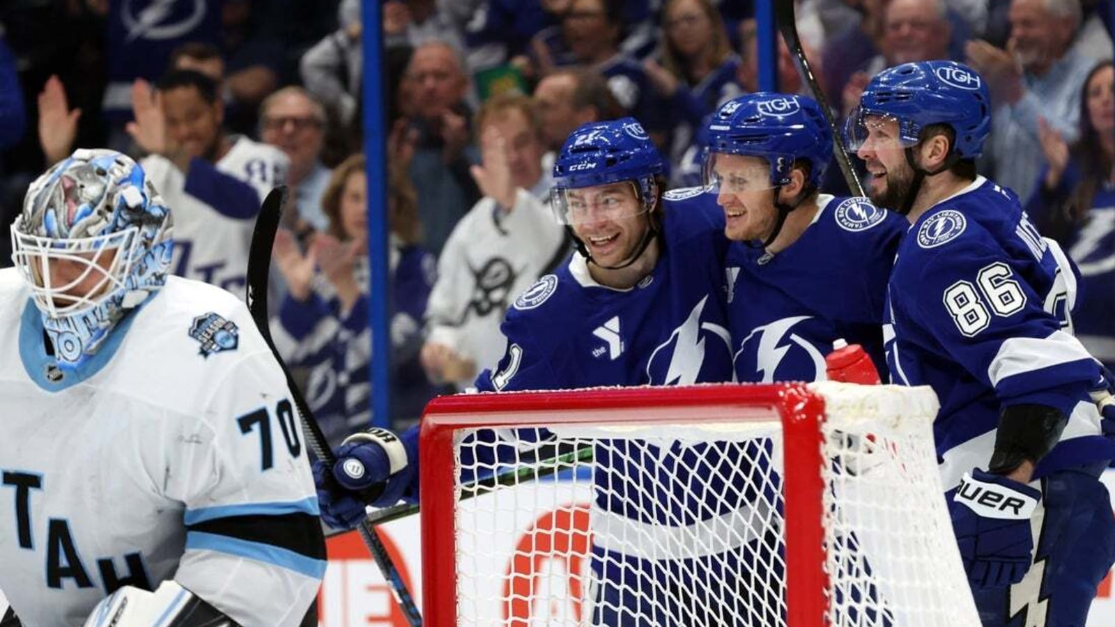 Jake Guentzel, Andrei Vasilevskiy power Lightning past Utah