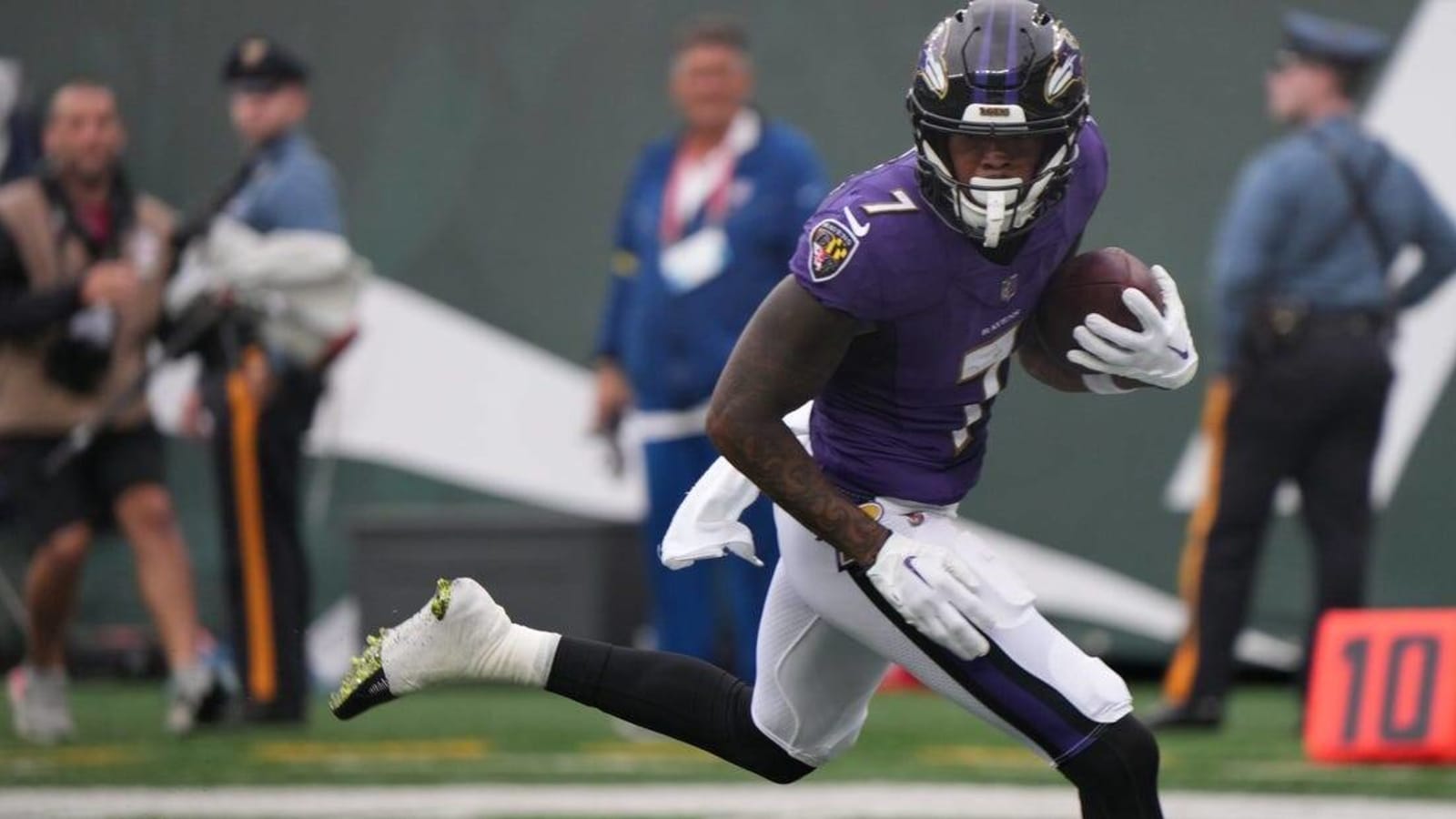 Ravens WR Rashod Bateman (foot) done for season