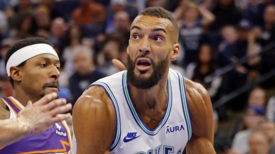 Watch: Rudy Gobert gets away with hilarious travel