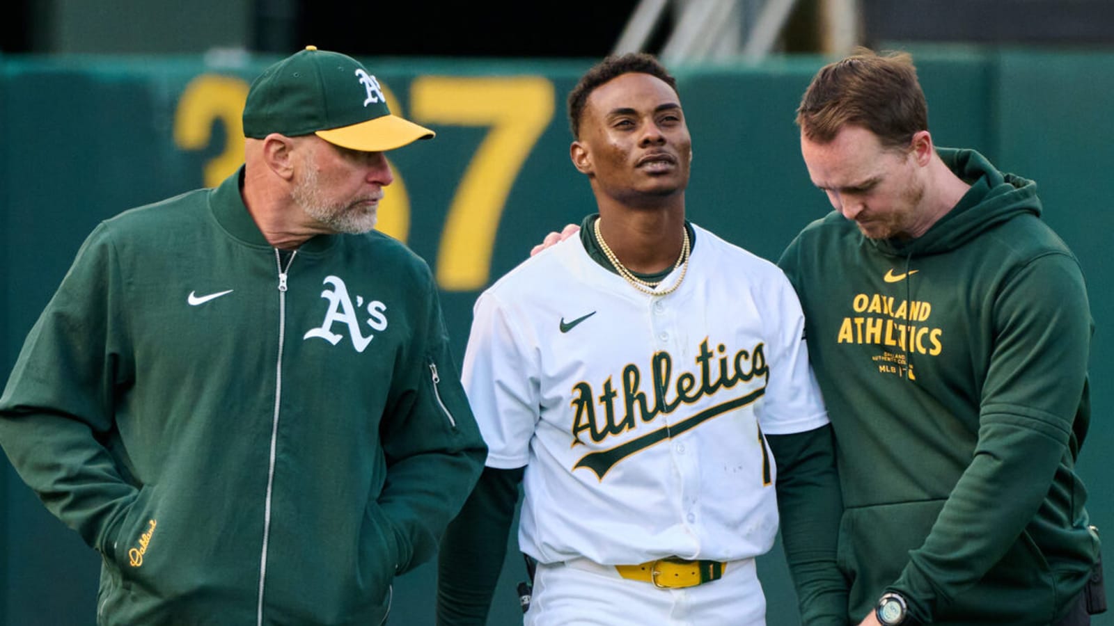 A's OF Esteury Ruiz undergoes arthroscopic knee surgery