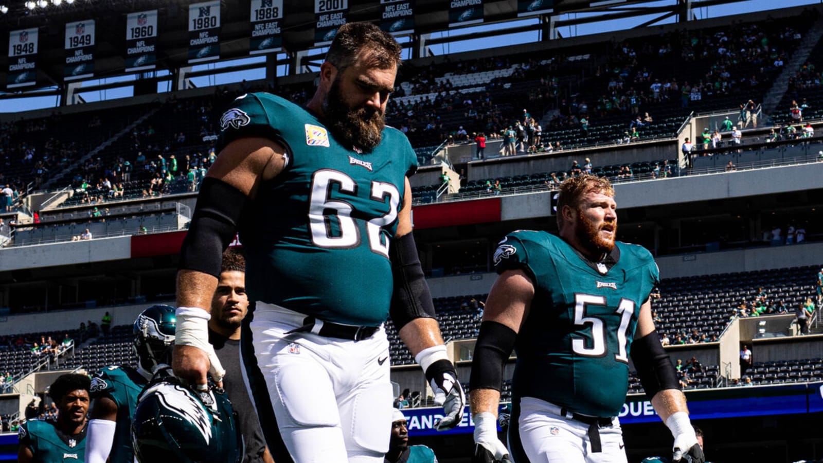 Cam Jurgens discusses replacing Eagles legend Jason Kelce