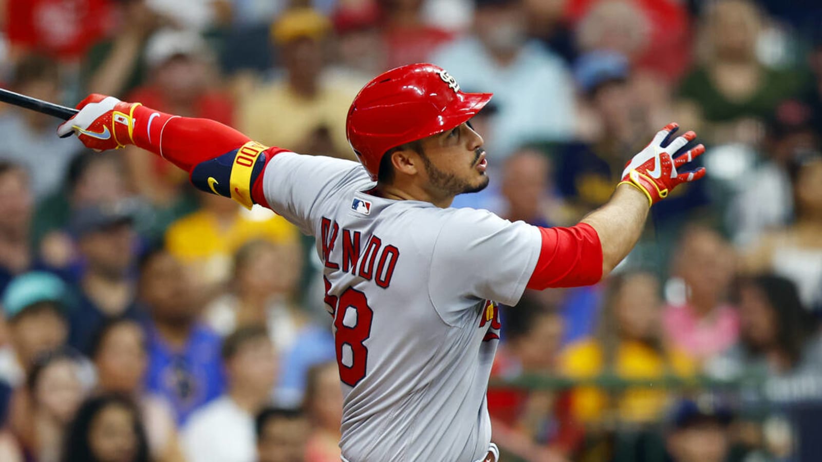 Photo: St. Louis Cardinals Nolan Arenado Breaks Bat