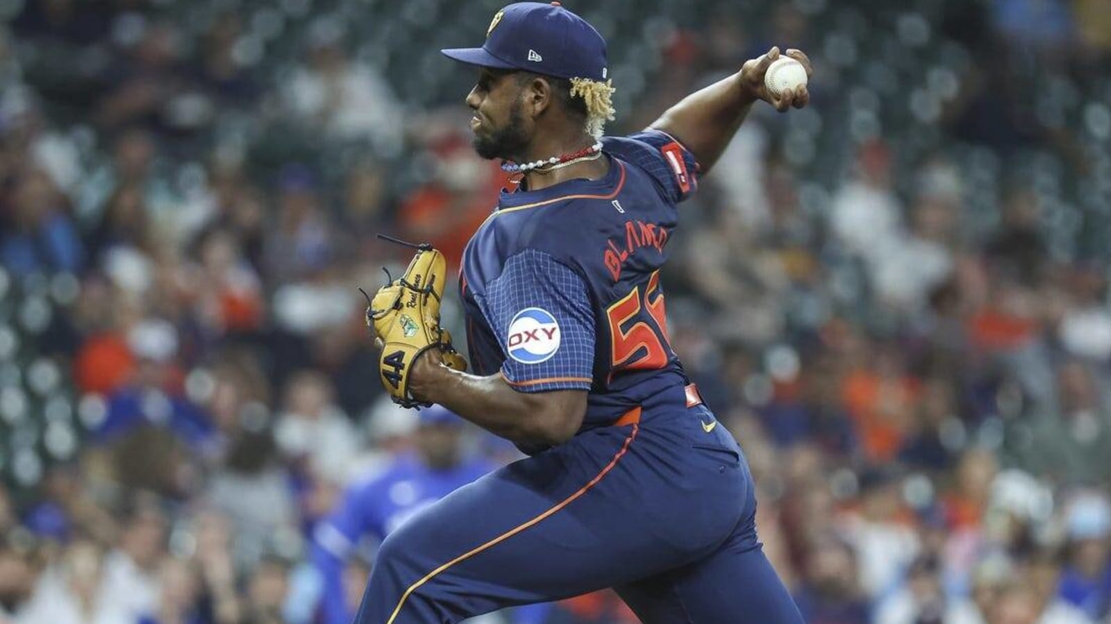 Astros&#39; Ronel Blanco no-hits Blue Jays