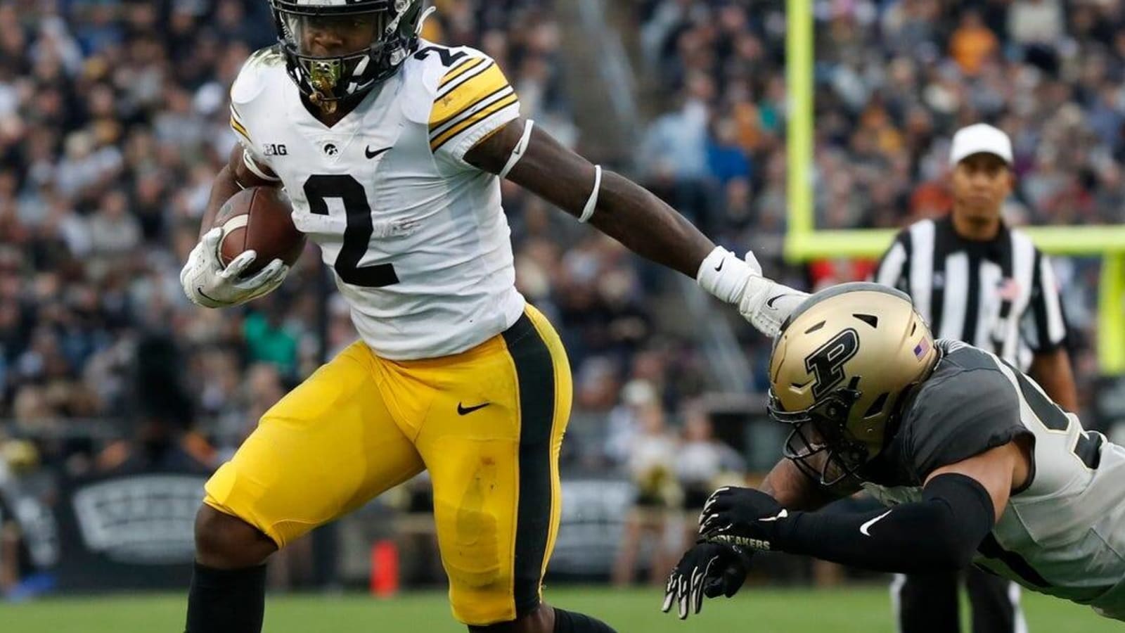 Kaleb Johnson and Iowa overwhelm Purdue