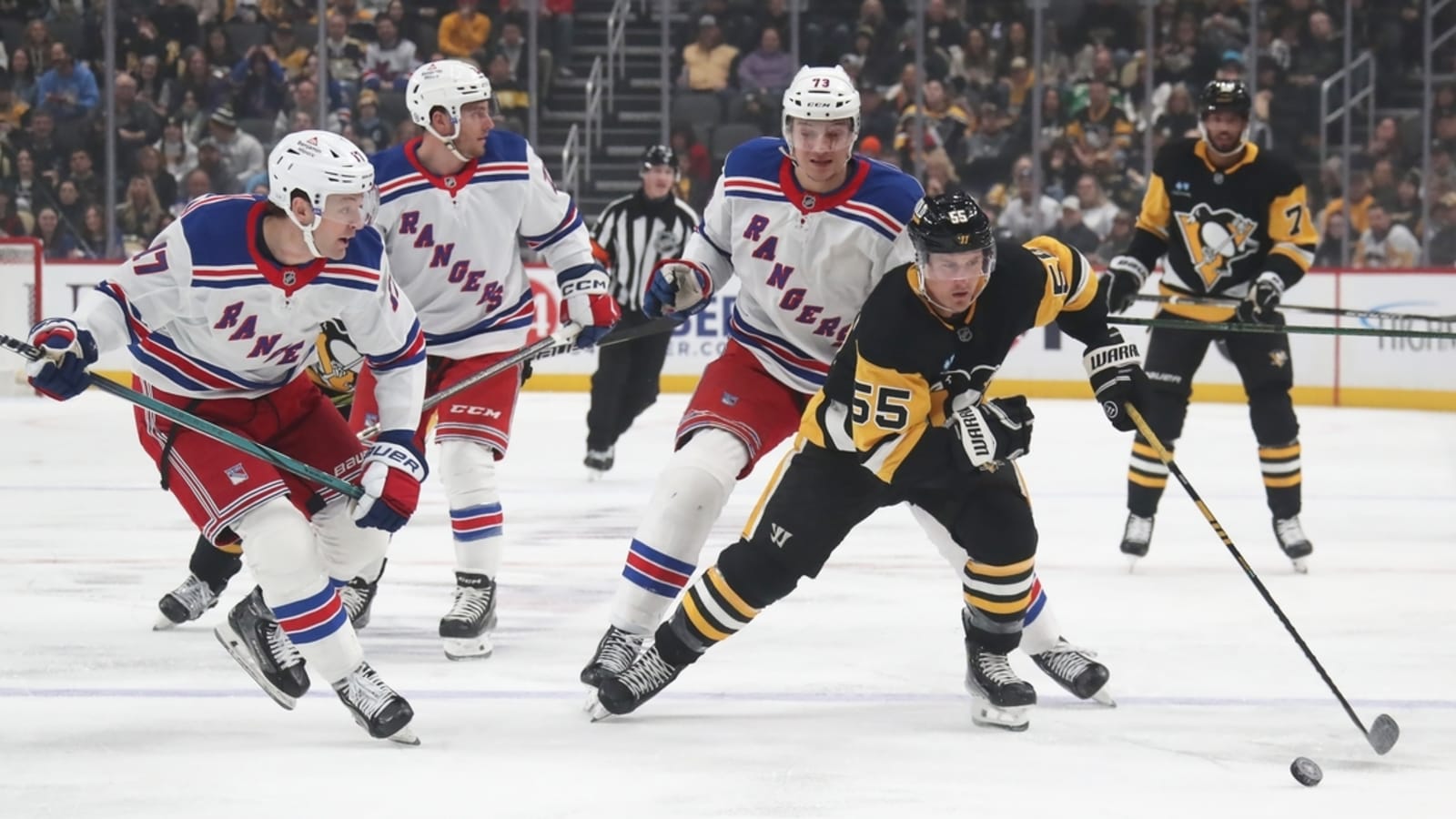 Adam Fox helps Rangers slide past Penguins