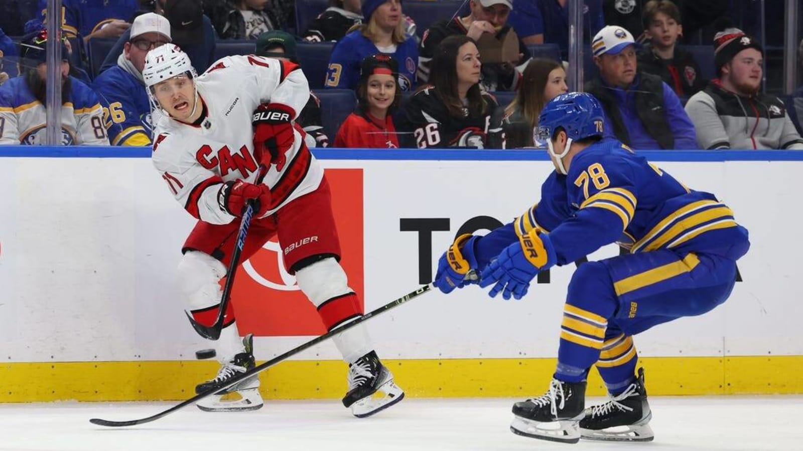 Casey Mittelstadt lifts Sabres over Hurricanes in shootout