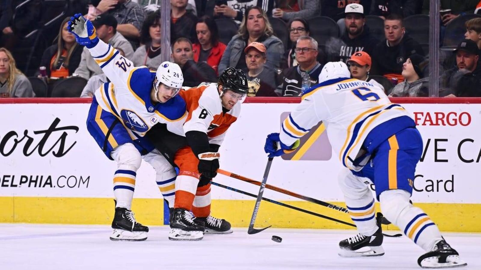 Brandon Biro scores twice as Sabres down Flyers