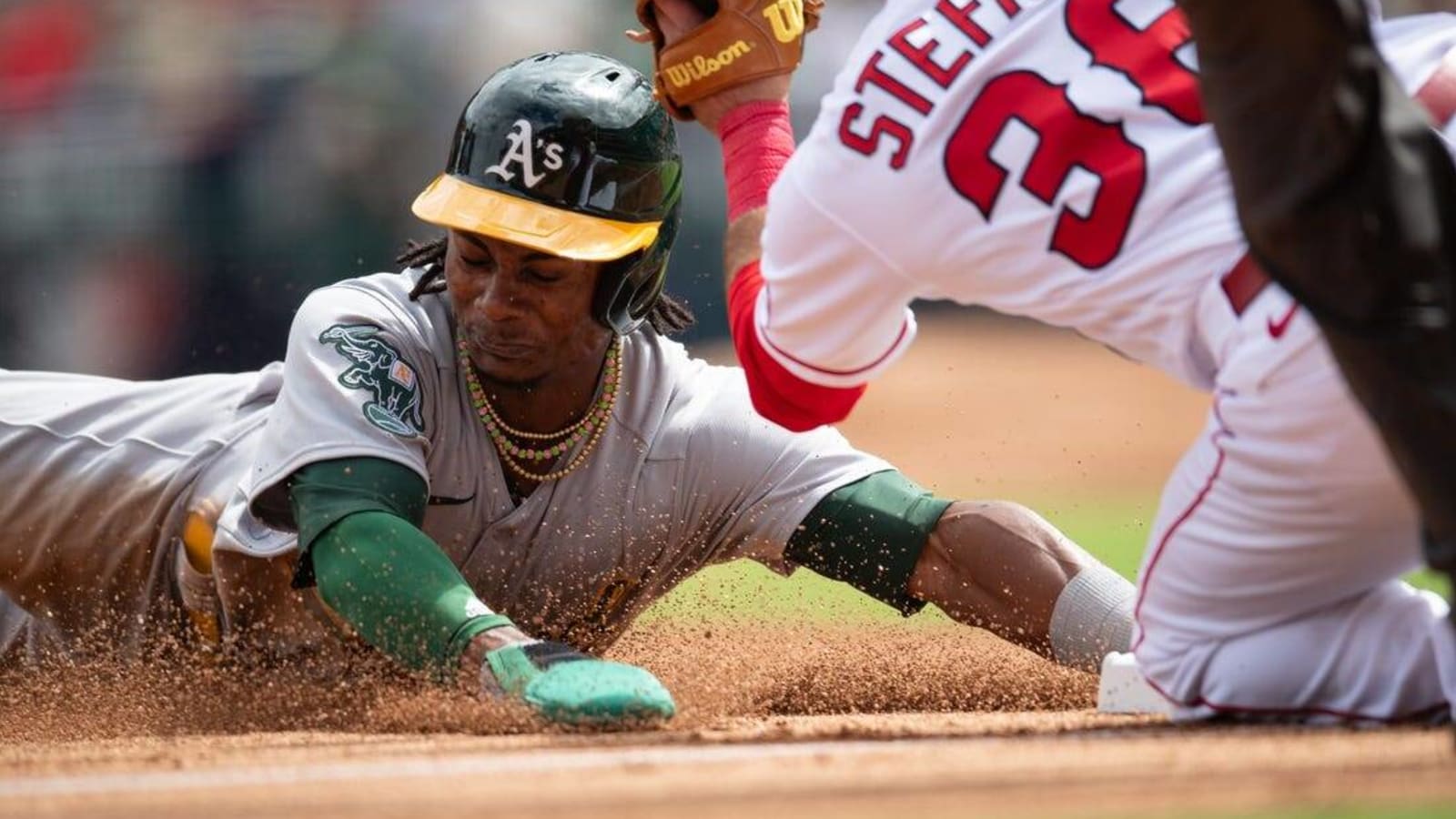 Athletics OF Esteury Ruiz sets AL rookie steals record