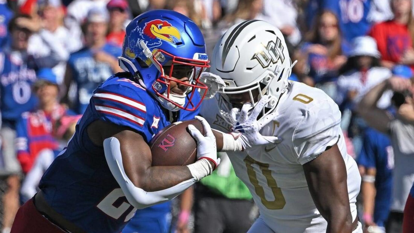 Kansas pounds UCF for 399 yards rushing in rout