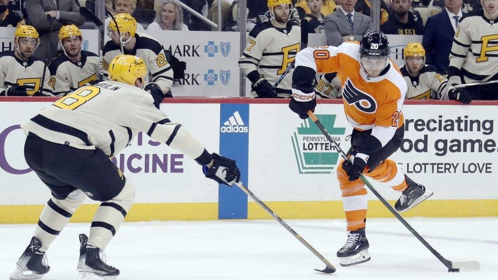 Slumping Flyers take on surging Knights