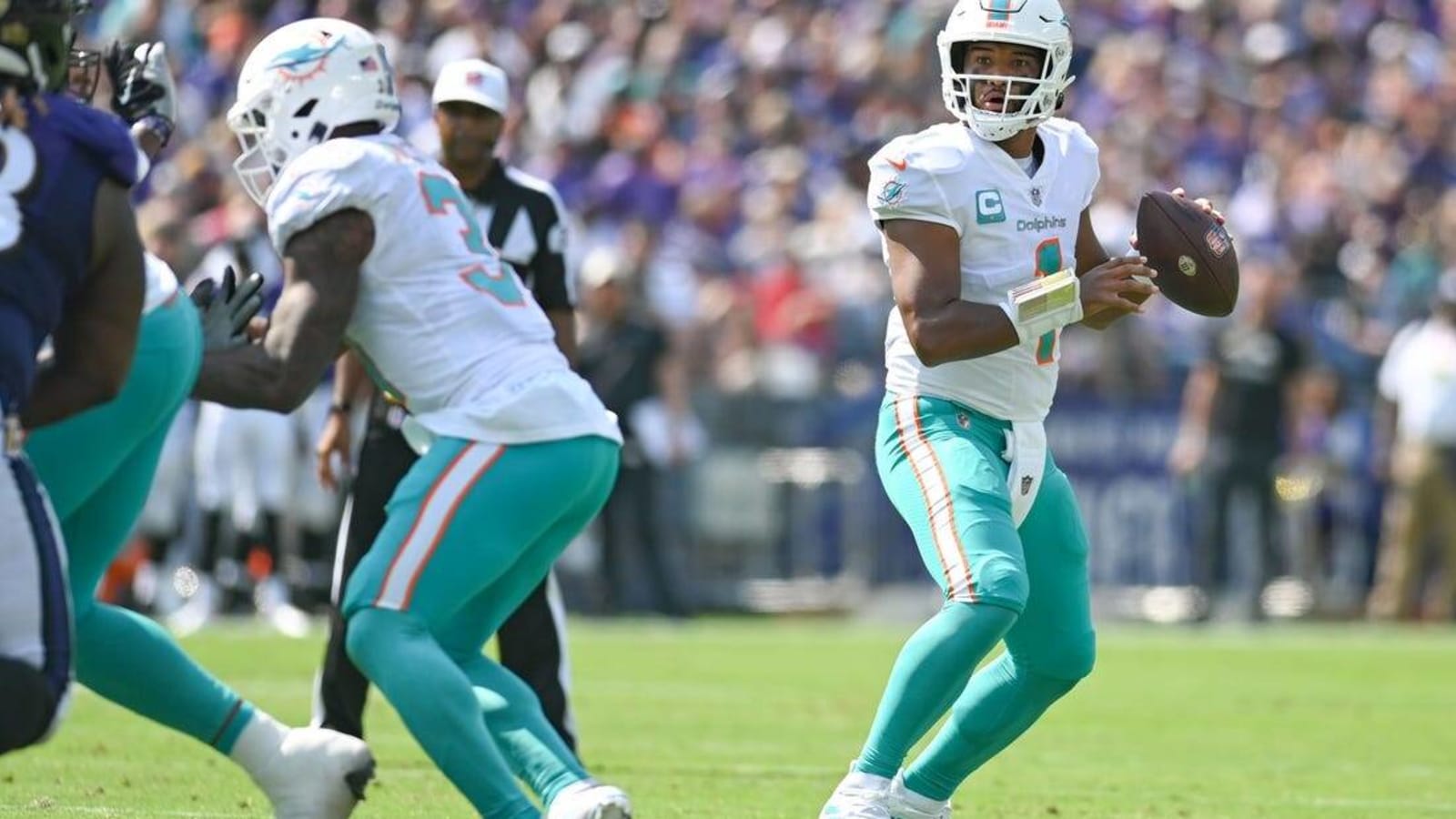 Dolphins rally behind Tua&#39;s 6 TD passes to shock Ravens