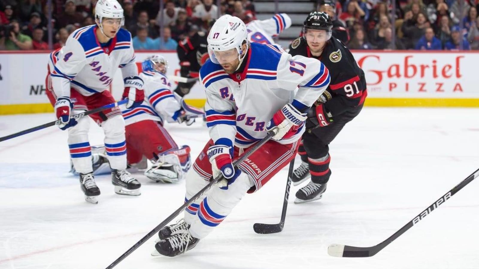 Rangers F Blake Wheeler to miss rest of regular season