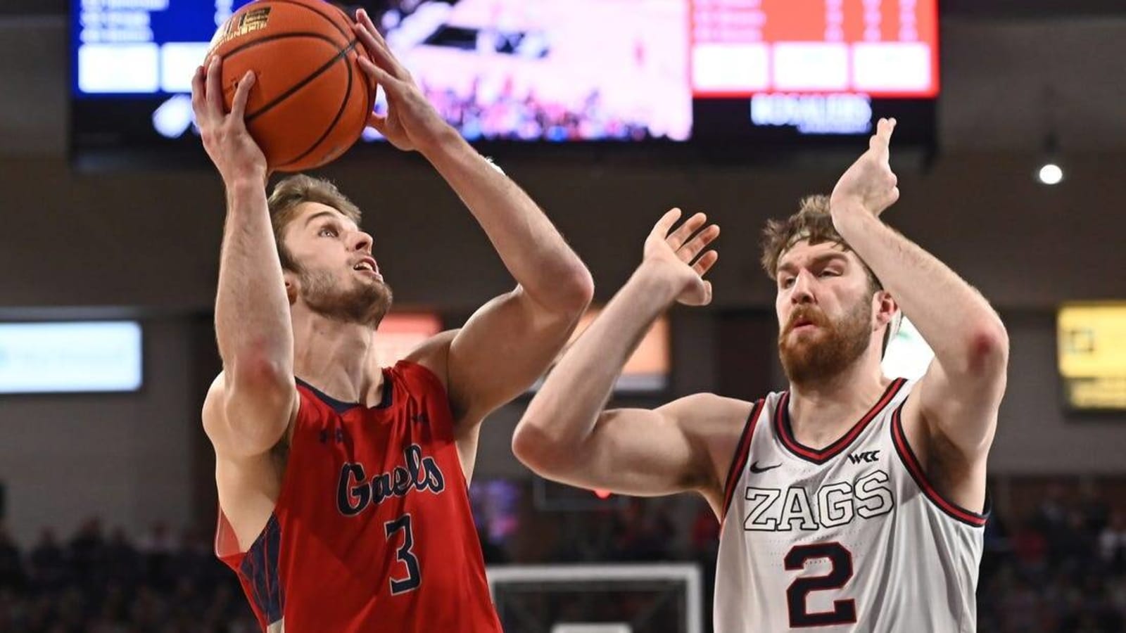 No. 12 Gonzaga outlasts No. 15 Saint Mary’s, 77-68