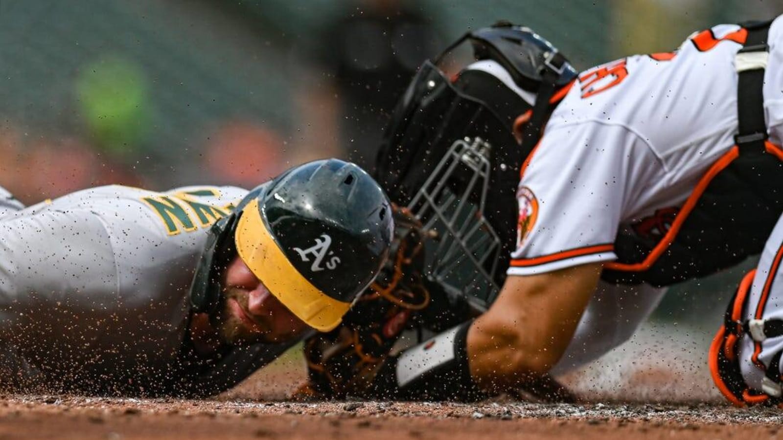 Seth Brown, Athletics deny Orioles&#39; bid for sweep