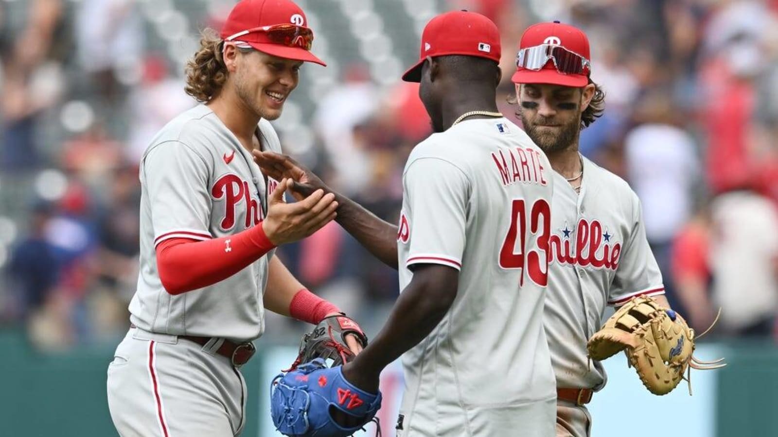 Bryce Harper, Phillies beat Guardians in 10 innings to avoid sweep