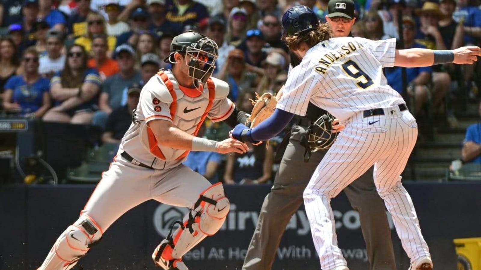 Brewers jump on Giants ace Alex Cobb, win 7-5