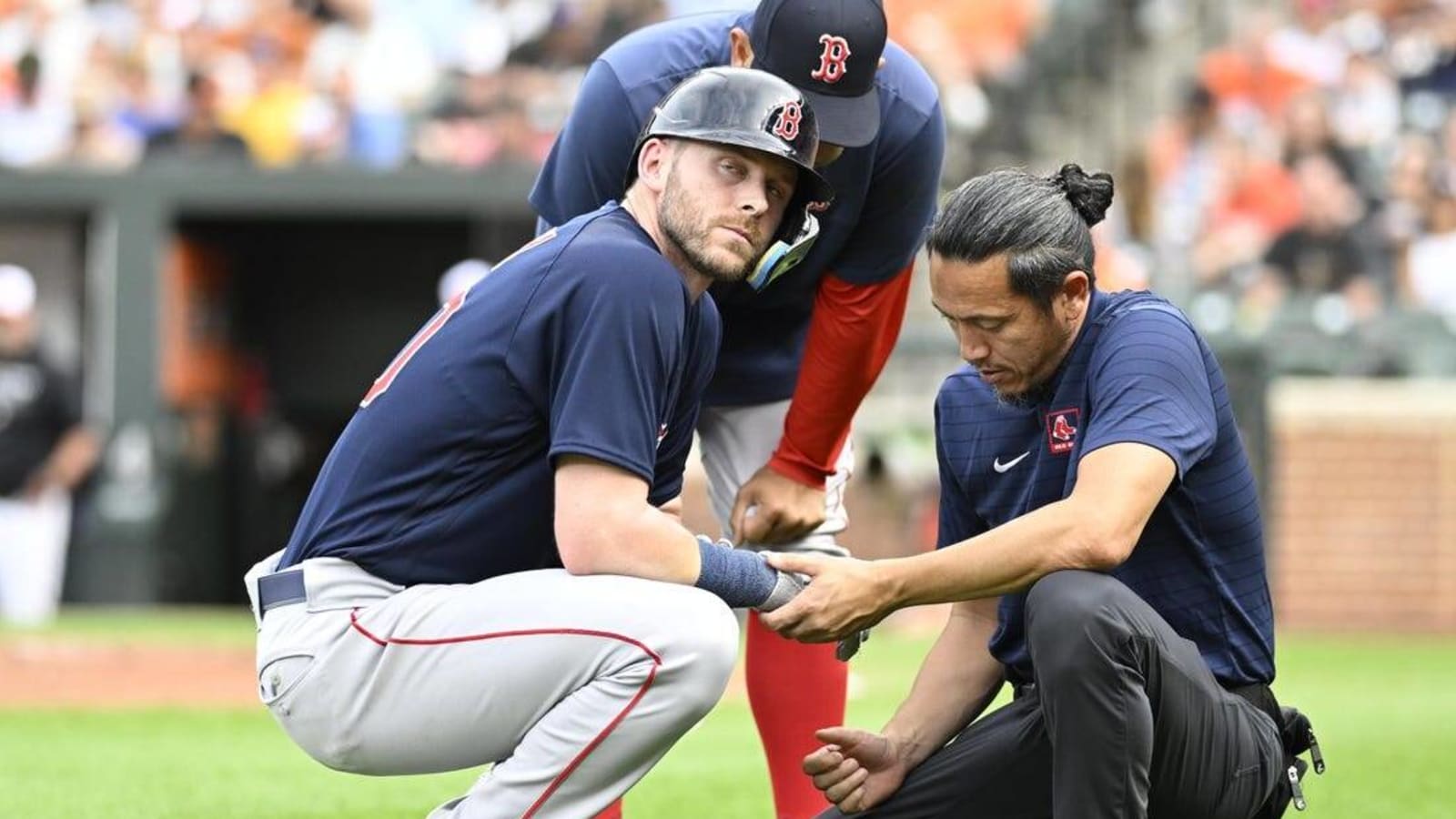 Elbow surgery sidelines Red Sox 2B Trevor Story