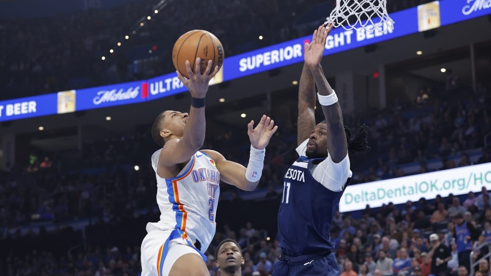 Timberwolves rally from 16 back en route to OT win over Thunder