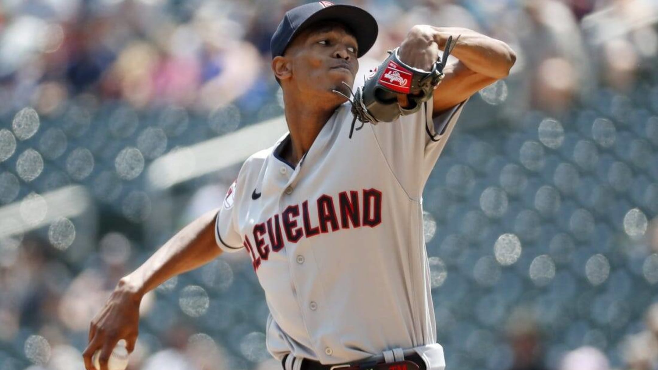 CLEVELAND, OH - APRIL 25: Triston McKenzie (24) of the Cleveland