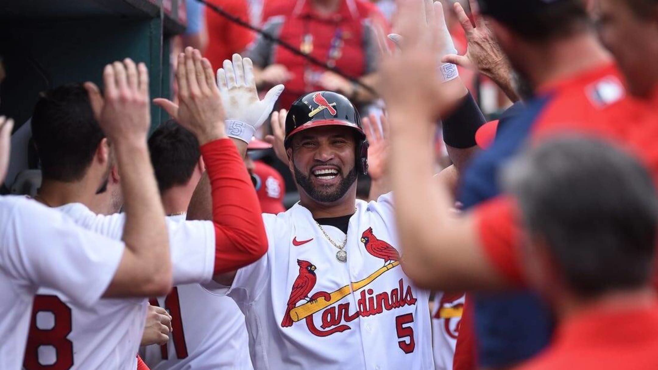 Pujols hits 695th homer, now one behind Rodriguez as Cardinals beat Cubs