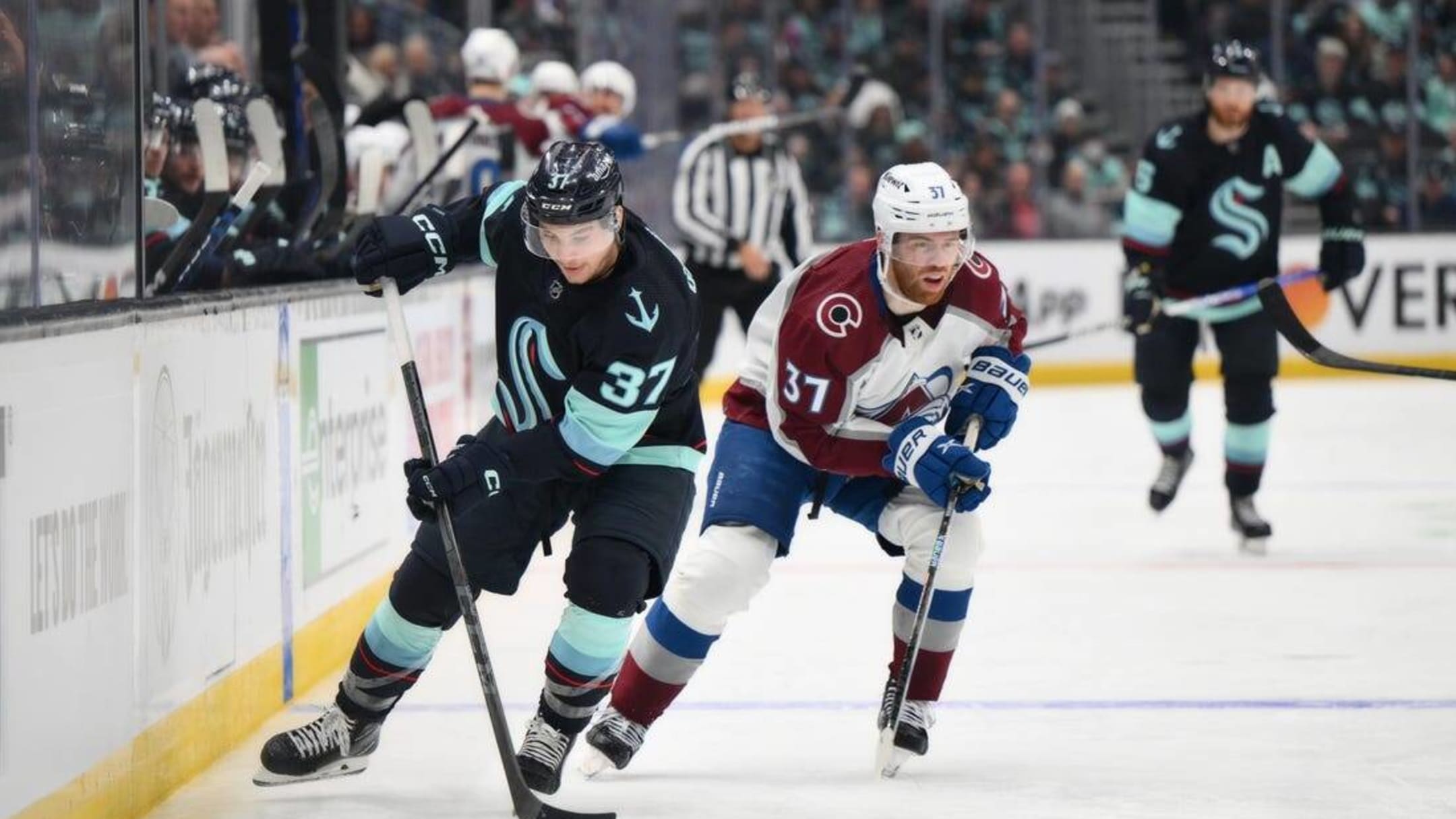 Colorado avalanche and denver nuggets mackinnon mikko rantanen