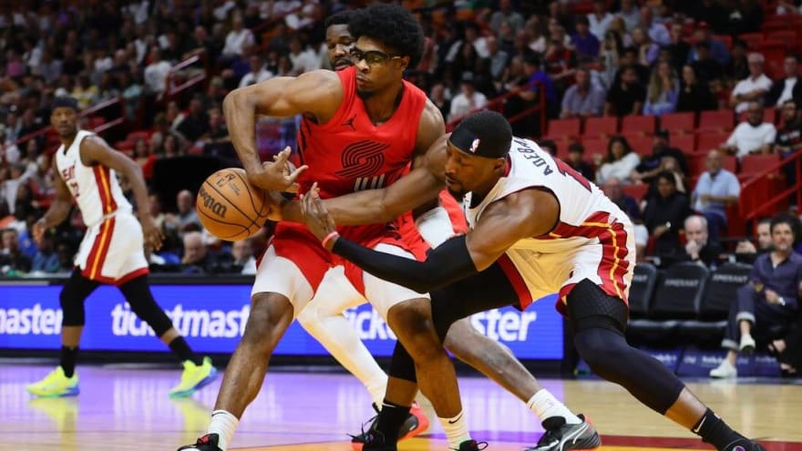 Heat set team record with 60-point rout of Blazers