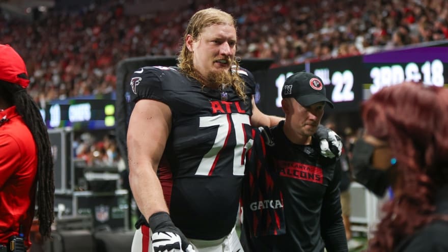 Falcons OT Kaleb McGary retires, team reportedly signing Jawaan Taylor