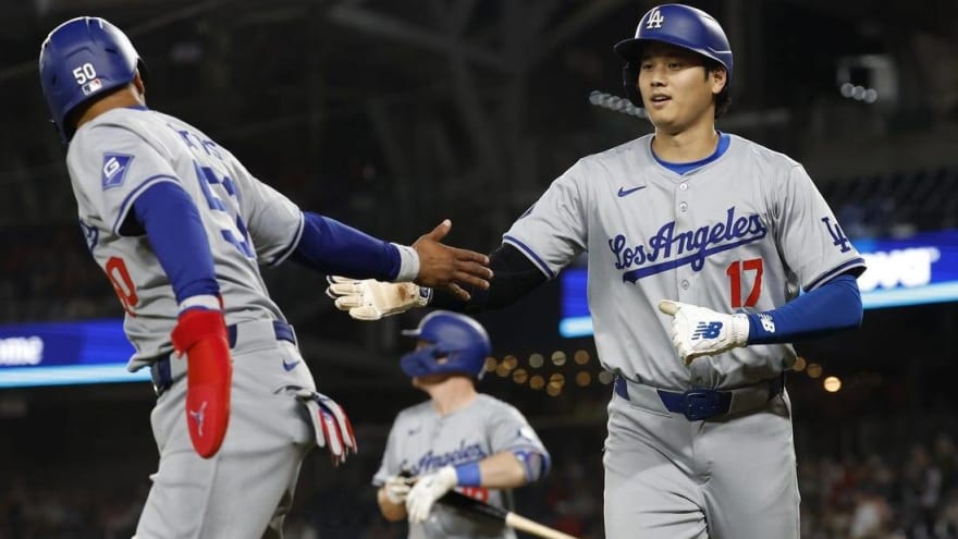 Fresh off of 20-hit performance, Dodgers bid for sweep of Nats