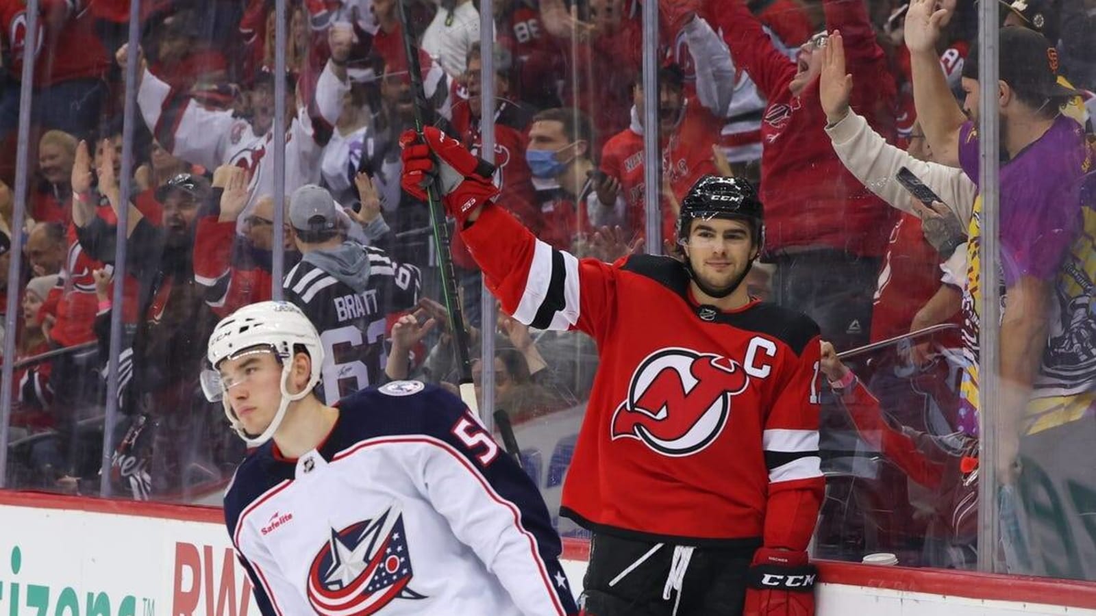 Seven Devils find the net in rout of Blue Jackets