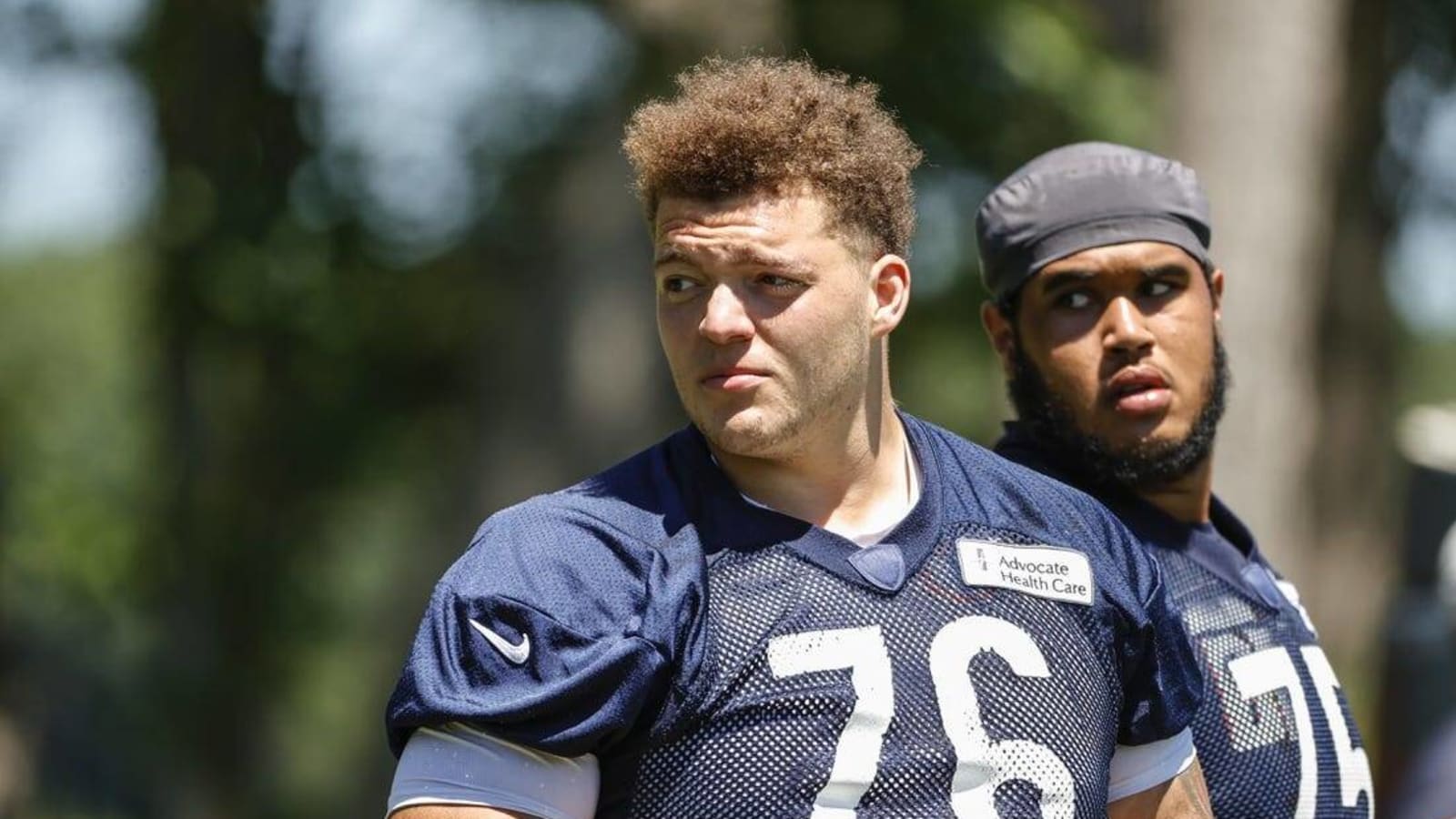 Bears: LT Teven Jenkins working with team&#39;s trainers