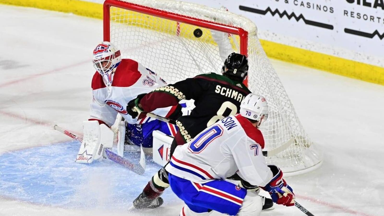 Nick Schmaltz scores twice to lift Coyotes over Canadiens