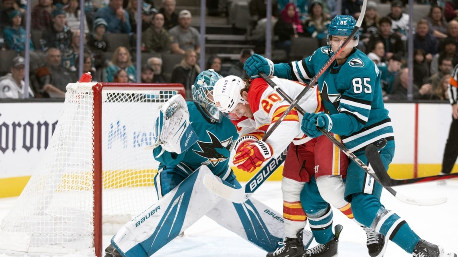 Flames extend point streak, keep Sharks reeling