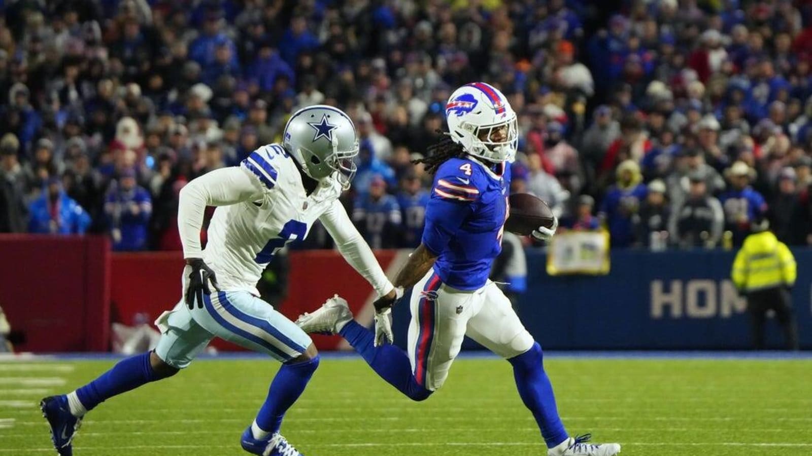 Bills smother Cowboys on James Cook&#39;s career day