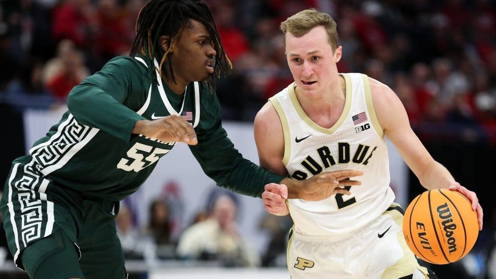 No. 3 Purdue squanders lead, holds on to beat Michigan State