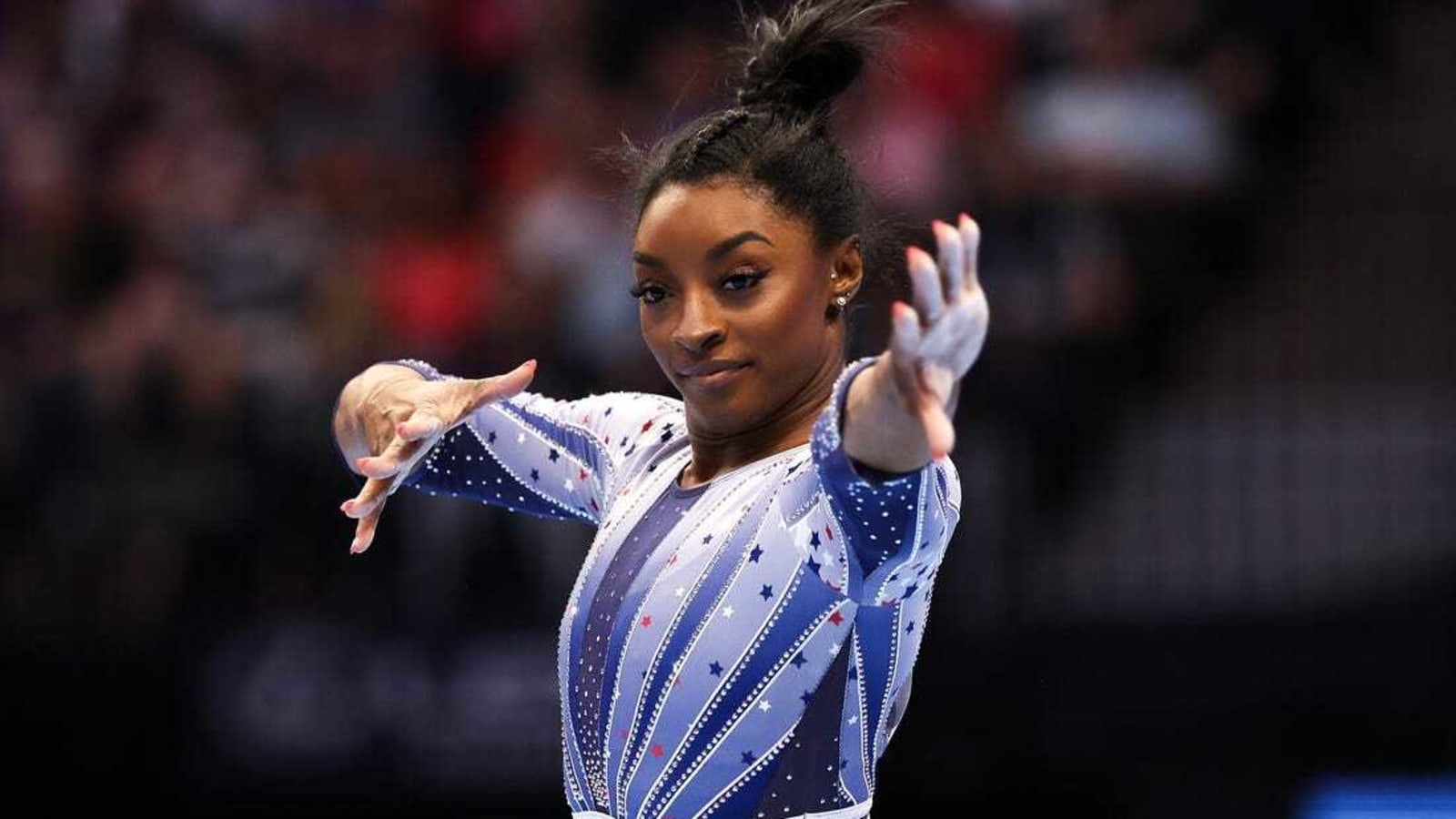 Simone Biles leads U.S. Olympic gymnastics trials