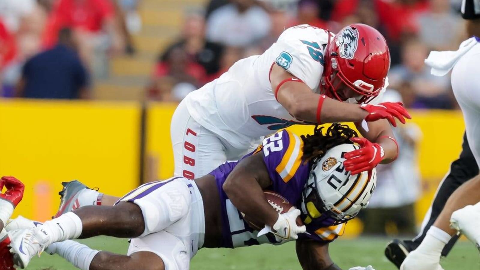 LSU destroys New Mexico behind Armoni Goodwin, Noah Cain