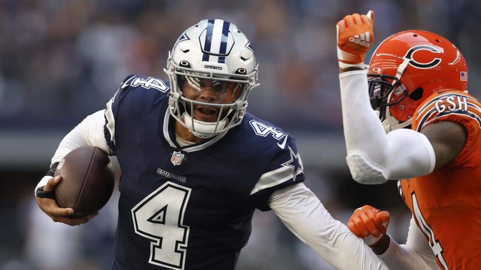 Tony Pollard scores three times as Cowboys cruise past Bears