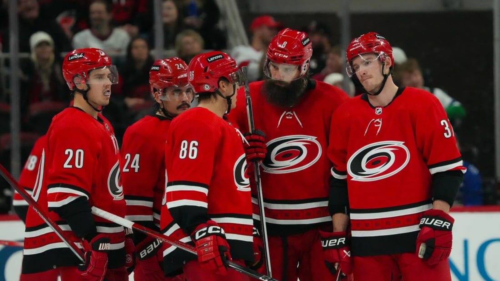 Hurricanes' stars shining; Caps try to turn it around