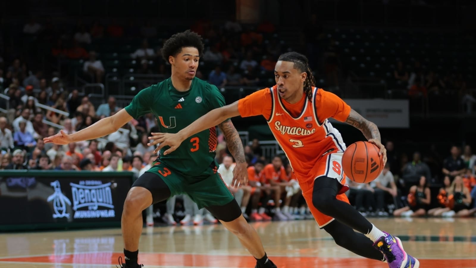 Matthew Cleveland&#39;s career game powers Miami past Syracuse