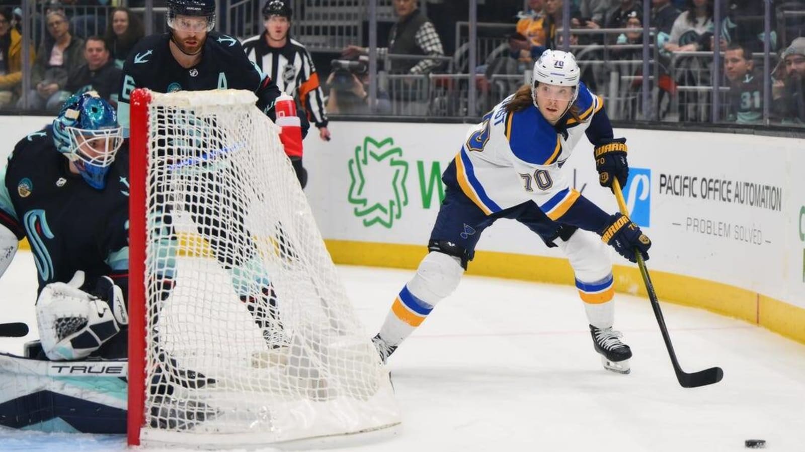 Blues give F Oskar Sundqvist two-year, $3M extension