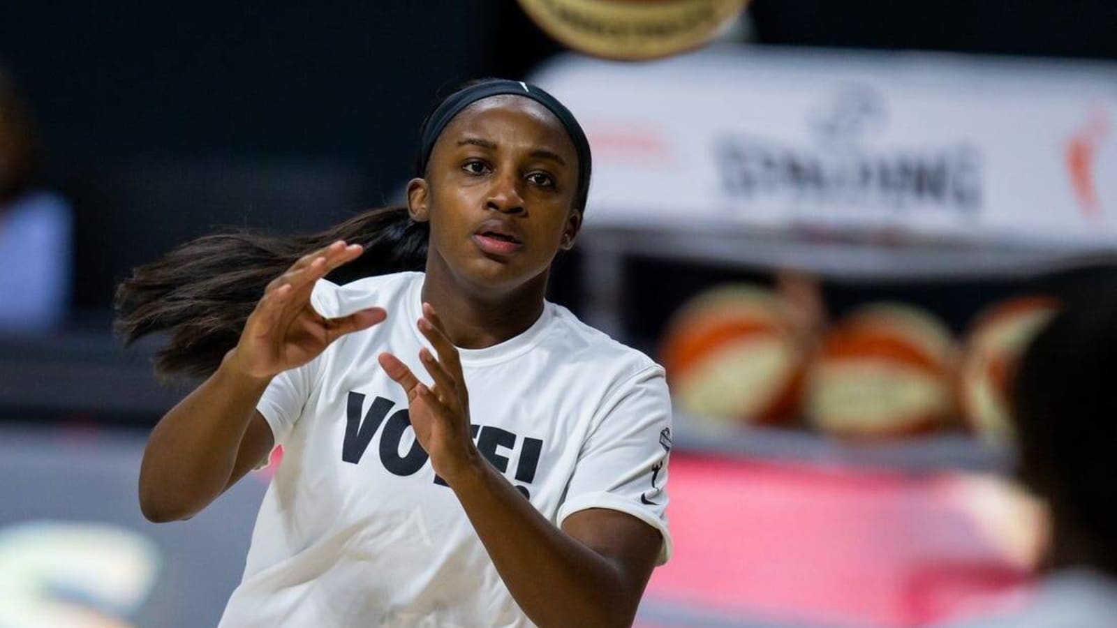 Aces G Jackie Young named WNBA Most Improved Player.